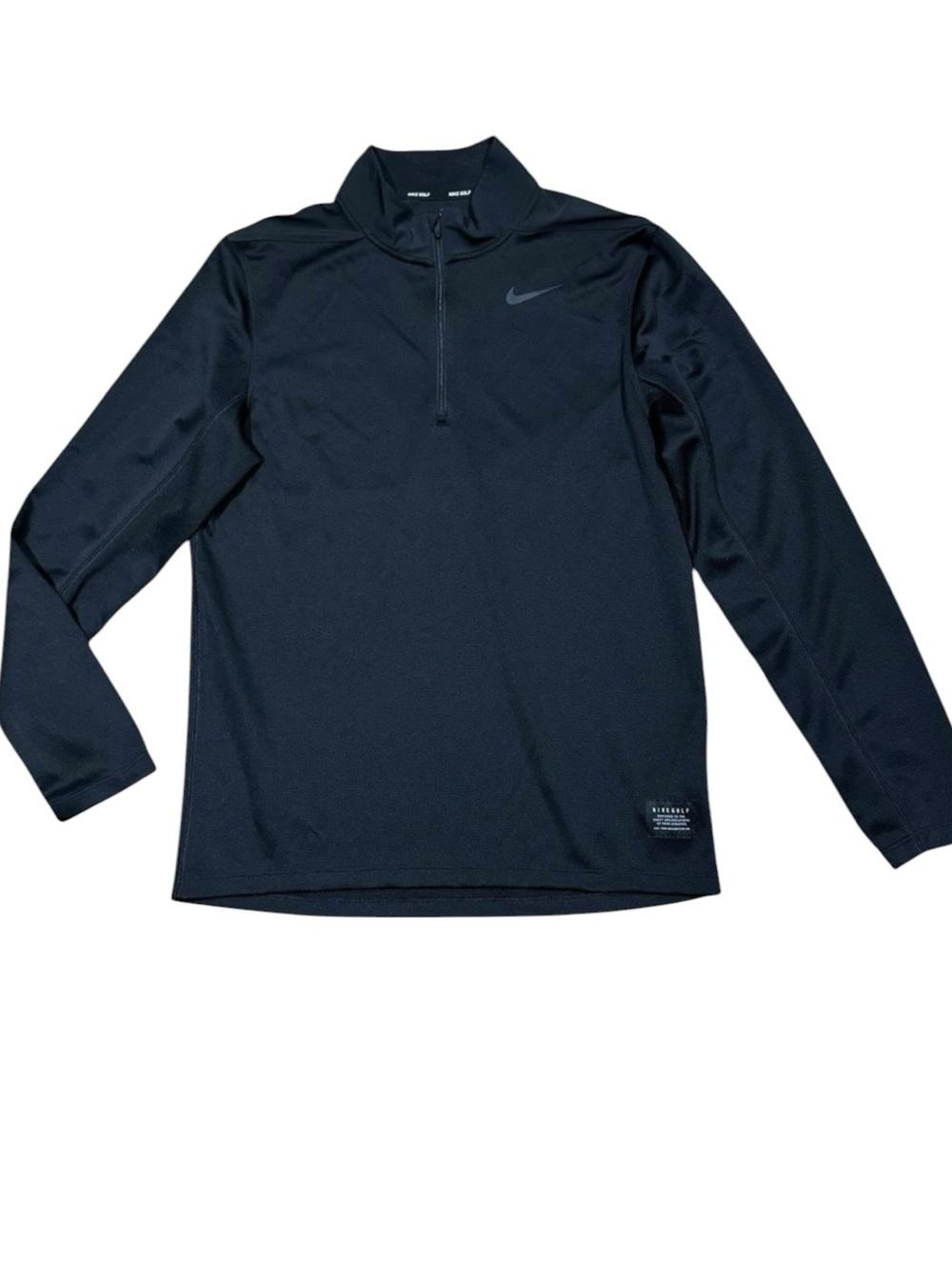 Nike Golf Sz S Men's Black Top Quarter-Zip Shirt Athletic Athleisure Tech Fall